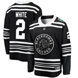 Men's Bill White Chicago Blackhawks Fanatics Branded Black 2019 Winter Classic Jersey - Breakaway White