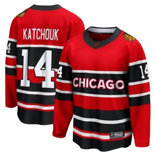 Men's Boris Katchouk Chicago Blackhawks Fanatics Branded Red Special Edition 2.0 Jersey - Breakaway Black
