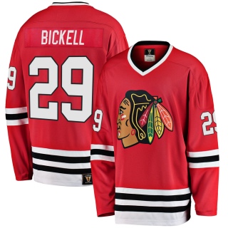 Men's Bryan Bickell Chicago Blackhawks Fanatics Branded Breakaway Red Heritage Jersey - Premier Black