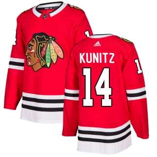 Men's Chris Kunitz Chicago Blackhawks Adidas Home Jersey - Authentic Red