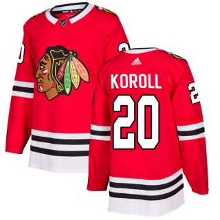 Men's Cliff Koroll Chicago Blackhawks Adidas Home Jersey - Authentic Red