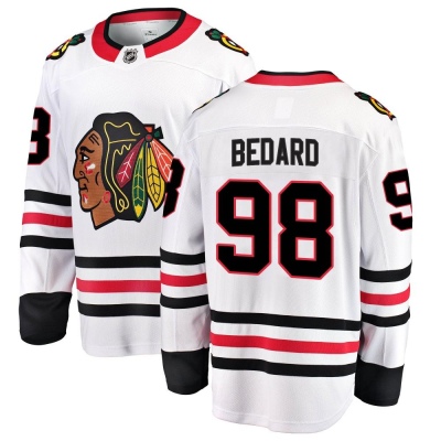 Men's Connor Bedard Chicago Blackhawks Fanatics Branded Away Jersey - Breakaway White