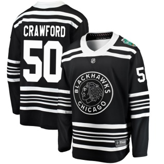 Men's Corey Crawford Chicago Blackhawks Fanatics Branded 2019 Winter Classic Jersey - Breakaway Black