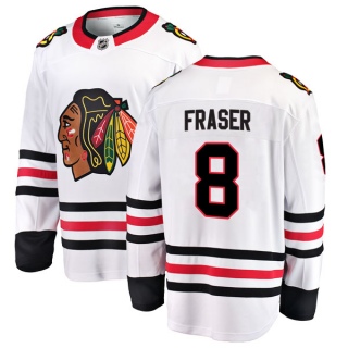 Men's Curt Fraser Chicago Blackhawks Fanatics Branded Away Jersey - Breakaway White