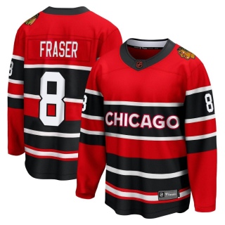 Men's Curt Fraser Chicago Blackhawks Fanatics Branded Red Special Edition 2.0 Jersey - Breakaway Black