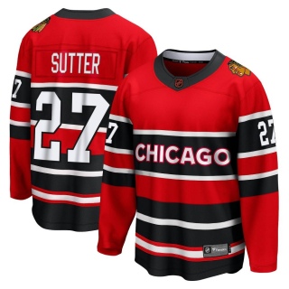 Men's Darryl Sutter Chicago Blackhawks Fanatics Branded Red Special Edition 2.0 Jersey - Breakaway Black