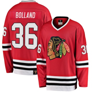 Men's Dave Bolland Chicago Blackhawks Fanatics Branded Breakaway Red Heritage Jersey - Premier Black