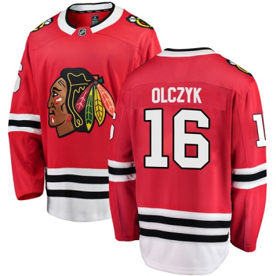 Men's Ed Olczyk Chicago Blackhawks Fanatics Branded Home Jersey - Breakaway Red