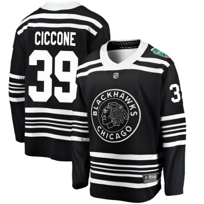 Men's Enrico Ciccone Chicago Blackhawks Fanatics Branded 2019 Winter Classic Jersey - Breakaway Black