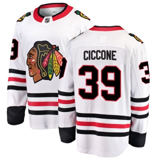 Men's Enrico Ciccone Chicago Blackhawks Fanatics Branded Away Jersey - Breakaway White