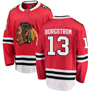 Men's Henrik Borgstrom Chicago Blackhawks Fanatics Branded Home Jersey - Breakaway Red