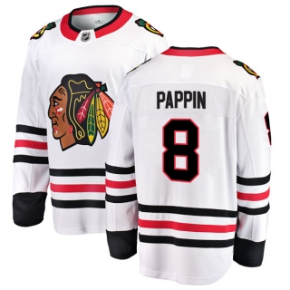 Men's Jim Pappin Chicago Blackhawks Fanatics Branded Away Jersey - Breakaway White