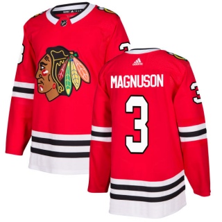 Men's Keith Magnuson Chicago Blackhawks Adidas Jersey - Authentic Red