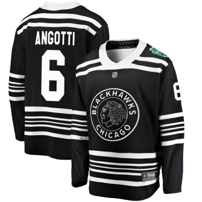 Men's Lou Angotti Chicago Blackhawks Fanatics Branded 2019 Winter Classic Jersey - Breakaway Black