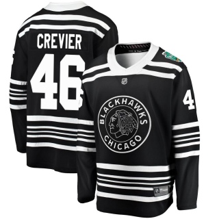 Men's Louis Crevier Chicago Blackhawks Fanatics Branded 2019 Winter Classic Jersey - Breakaway Black