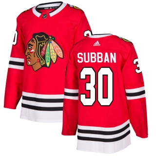 Men's Malcolm Subban Chicago Blackhawks Adidas ized Home Jersey - Authentic Red