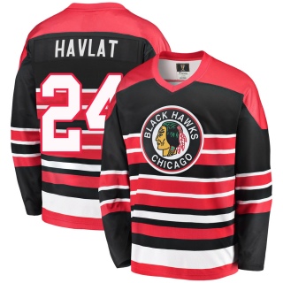 Men's Martin Havlat Chicago Blackhawks Fanatics Branded Breakaway Heritage Jersey - Premier Red/Black