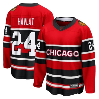 Men's Martin Havlat Chicago Blackhawks Fanatics Branded Red Special Edition 2.0 Jersey - Breakaway Black