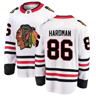 Men's Mike Hardman Chicago Blackhawks Fanatics Branded Away Jersey - Breakaway White