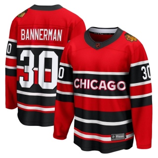 Men's Murray Bannerman Chicago Blackhawks Fanatics Branded Red Special Edition 2.0 Jersey - Breakaway Black