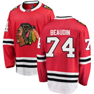 Men's Nicolas Beaudin Chicago Blackhawks Fanatics Branded ized Home Jersey - Breakaway Red
