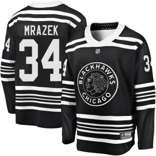 Men's Petr Mrazek Chicago Blackhawks Fanatics Branded Breakaway Alternate 2019/20 Jersey - Premier Black