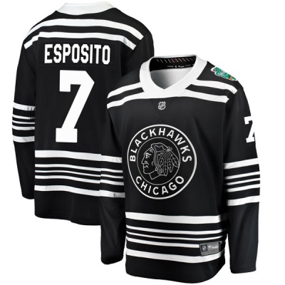Men's Phil Esposito Chicago Blackhawks Fanatics Branded 2019 Winter Classic Jersey - Breakaway Black