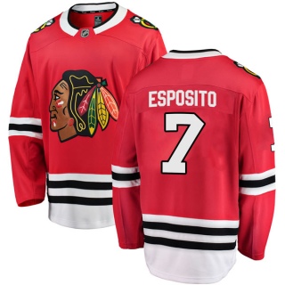 Men's Phil Esposito Chicago Blackhawks Fanatics Branded Home Jersey - Breakaway Red