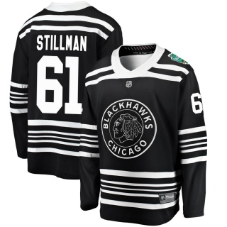 Men's Riley Stillman Chicago Blackhawks Fanatics Branded 2019 Winter Classic Jersey - Breakaway Black