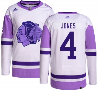 Men's Seth Jones Chicago Blackhawks Adidas Hockey Fights Cancer Jersey - Authentic