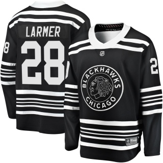 Men's Steve Larmer Chicago Blackhawks Fanatics Branded Breakaway Alternate 2019/20 Jersey - Premier Black