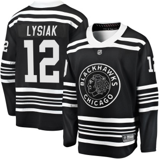 Men's Tom Lysiak Chicago Blackhawks Fanatics Branded Breakaway Alternate 2019/20 Jersey - Premier Black