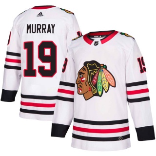 Men's Troy Murray Chicago Blackhawks Adidas Away Jersey - Authentic White
