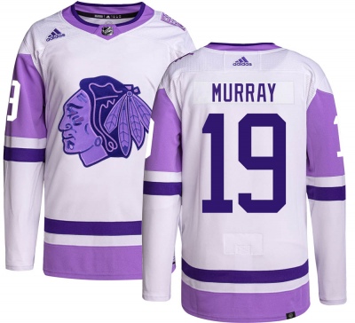 Men's Troy Murray Chicago Blackhawks Adidas Hockey Fights Cancer Jersey - Authentic