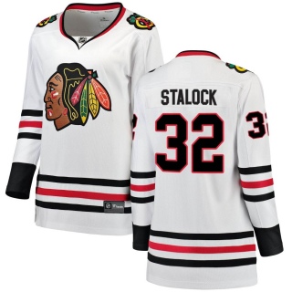 Women's Alex Stalock Chicago Blackhawks Fanatics Branded Away Jersey - Breakaway White