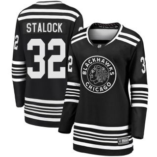 Women's Alex Stalock Chicago Blackhawks Fanatics Branded Breakaway Alternate 2019/20 Jersey - Premier Black