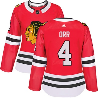 Women's Bobby Orr Chicago Blackhawks Adidas Home Jersey - Authentic Red