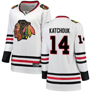 Women's Boris Katchouk Chicago Blackhawks Fanatics Branded Away Jersey - Breakaway White