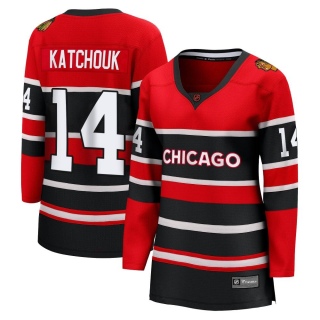 Women's Boris Katchouk Chicago Blackhawks Fanatics Branded Red Special Edition 2.0 Jersey - Breakaway Black