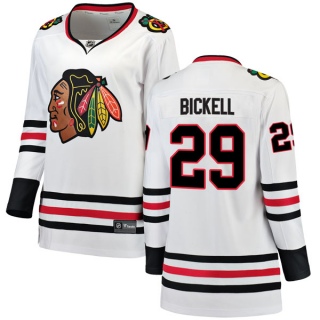 Women's Bryan Bickell Chicago Blackhawks Fanatics Branded Away Jersey - Breakaway White