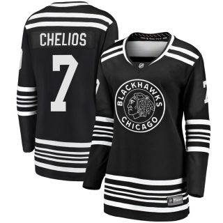 Women's Chris Chelios Chicago Blackhawks Fanatics Branded Breakaway Alternate 2019/20 Jersey - Premier Black