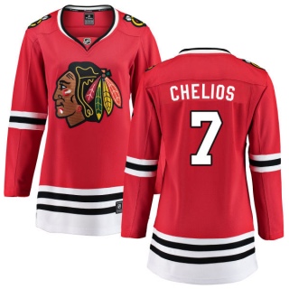 Women's Chris Chelios Chicago Blackhawks Fanatics Branded Home Jersey - Breakaway Red