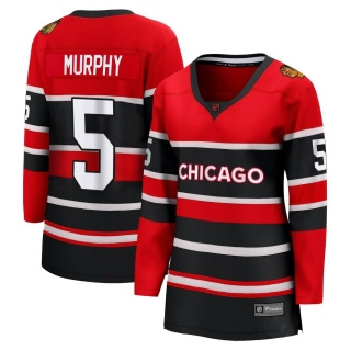 Women's Connor Murphy Chicago Blackhawks Fanatics Branded Red Special Edition 2.0 Jersey - Breakaway Black