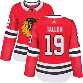 Women's Dale Tallon Chicago Blackhawks Adidas Home Jersey - Authentic Red