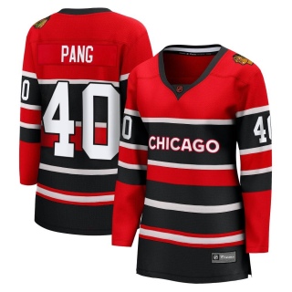 Women's Darren Pang Chicago Blackhawks Fanatics Branded Red Special Edition 2.0 Jersey - Breakaway Black