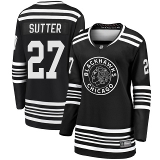 Women's Darryl Sutter Chicago Blackhawks Fanatics Branded Breakaway Alternate 2019/20 Jersey - Premier Black