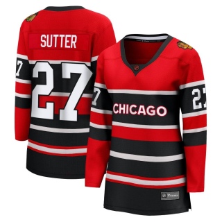 Women's Darryl Sutter Chicago Blackhawks Fanatics Branded Red Special Edition 2.0 Jersey - Breakaway Black