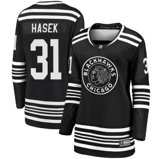 Women's Dominik Hasek Chicago Blackhawks Fanatics Branded Breakaway Alternate 2019/20 Jersey - Premier Black