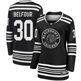 Women's ED Belfour Chicago Blackhawks Fanatics Branded Breakaway Alternate 2019/20 Jersey - Premier Black