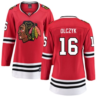 Women's Ed Olczyk Chicago Blackhawks Fanatics Branded Home Jersey - Breakaway Red